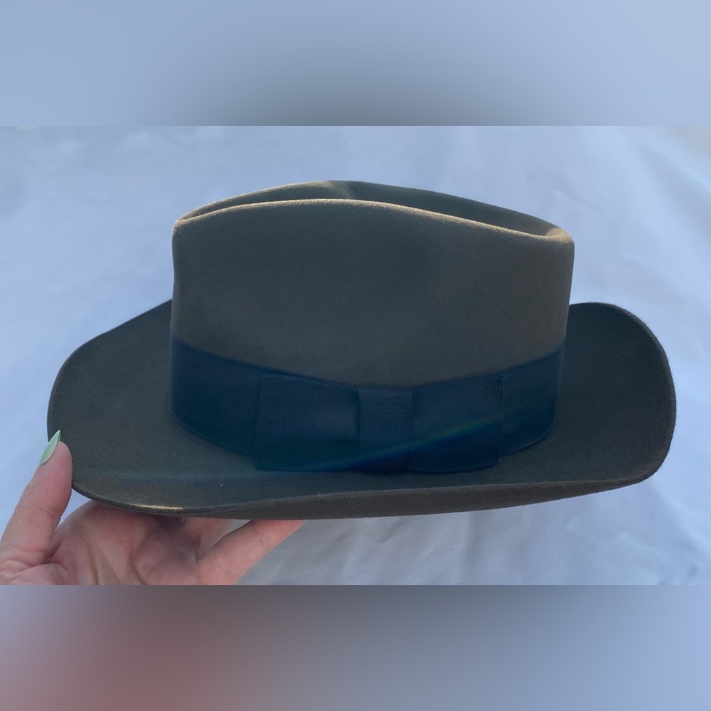 Stetson Cowboy Hat The Gun Club Cabelas Three Forks Hat Size 54 Size 6 3/4 - Picture 8 of 17